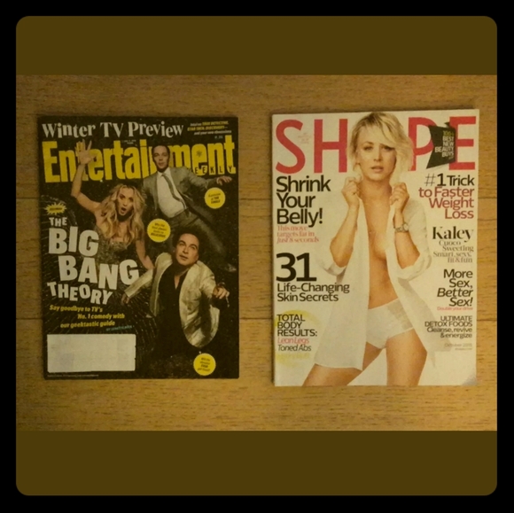 BIG BANG THEORY MAGAZINES - KALEY CUOCO - LOT OF 2